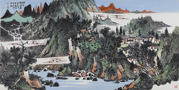 61、《烟光野水连》（已售）