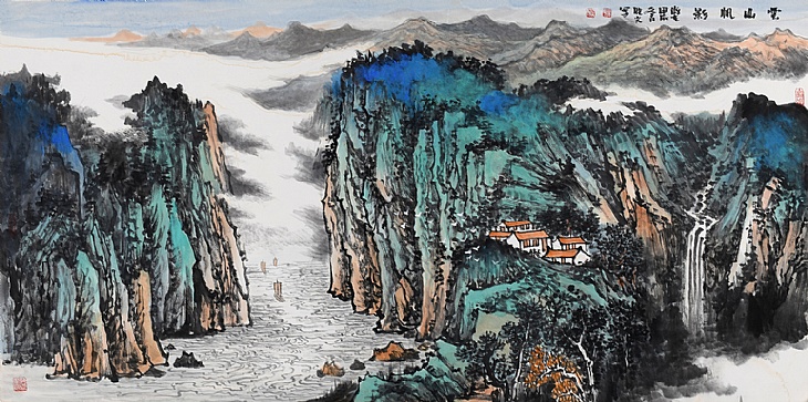 104、《云山帆影》（已售）