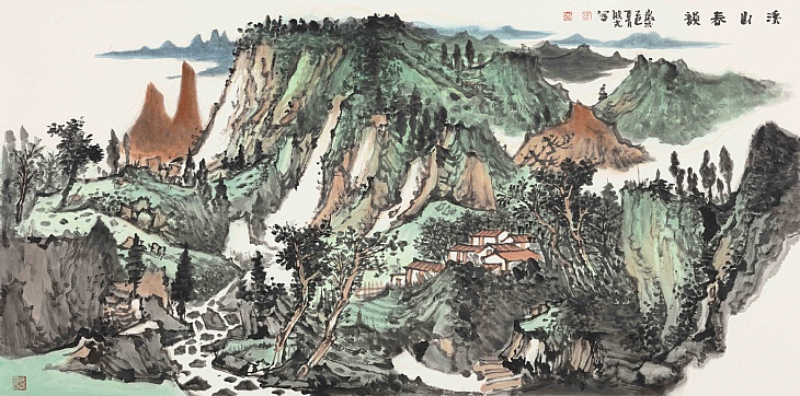 21、《溪山春韵》